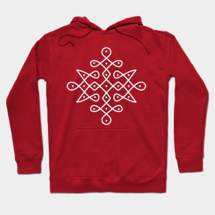 Dot Kolam art, Rangoli, Indian traditional art Hoodie